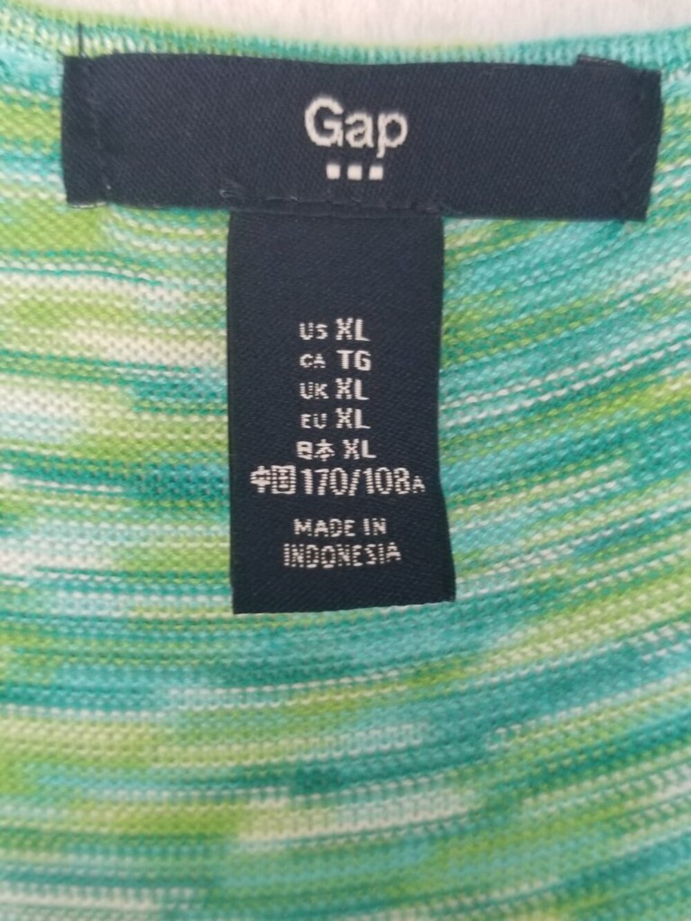 Gap Maxi Dress Stretch Knit Green Beach Casual Summer Dress XL - Picture 8 of 11